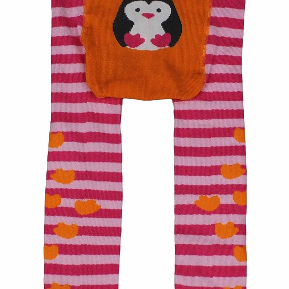 ⭐️NWT⭐️ O-12 Months Penguin Tights & Slippers 🐧 - Picture 3 of 10